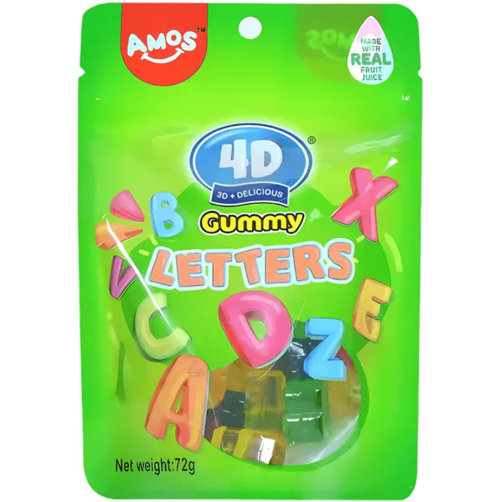 Amos 4D Gummy Letters