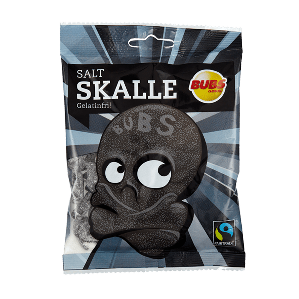 Bubs Godis Skulls Salty Liquorice - My American Shop