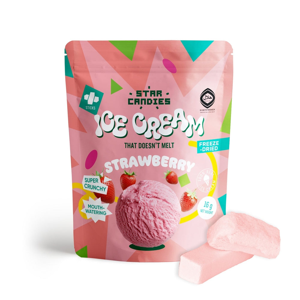 Star Candies Freeze-Dried Ice Cream Strawberry Small